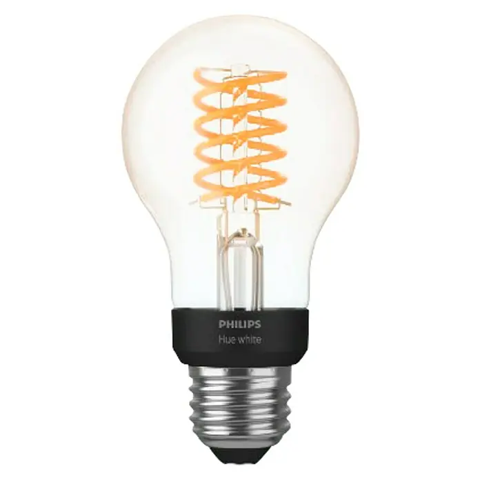 Philips Hue LED-Leuchtmittel White Filament - E27, 7 W, Warmweiß, A60, Dimmbar