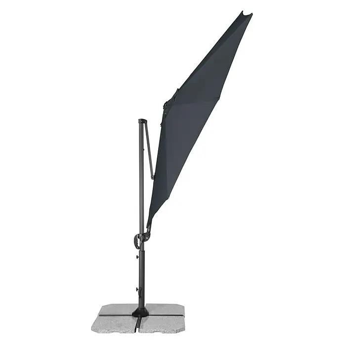 Derby Ravenna Pendelschirm Smart - Anthrazit, Durchmesser: 293 cm - Vorderansicht