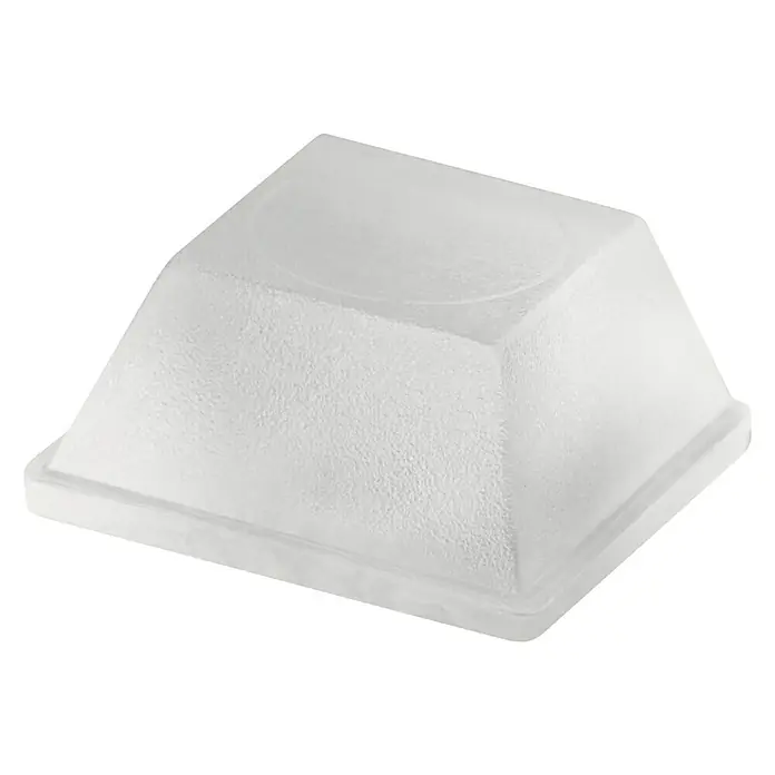 Türpuffer - B x H: 12 x 12 mm, Transparent, Inhalt: 4 Stk. - Rechte Seitenansicht