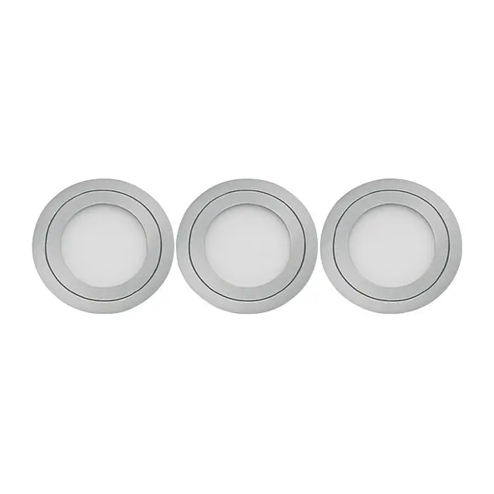 Tween Light LED-Einbauleuchten-Set - 9 W, Nickel matt, Warmweiß