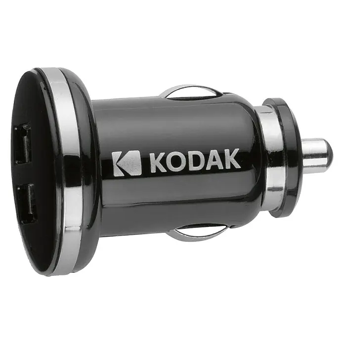 Kodak Cargador rápido - Apto para: Coche, 2 conexiones USB