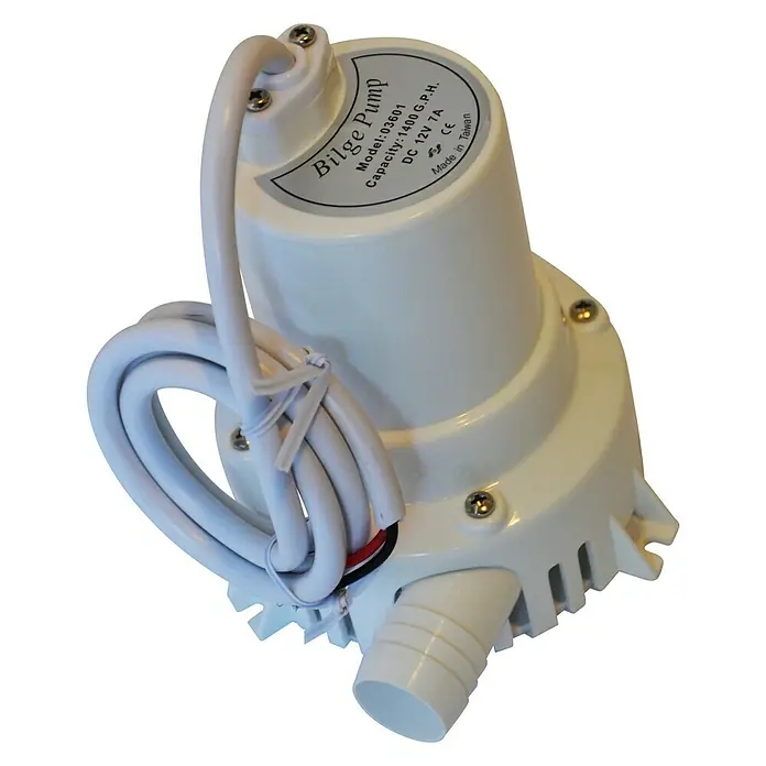 Bomba de achique - Capacidad de bombeo máx.: 5.400 l/h, Consumo de corriente: 3 A