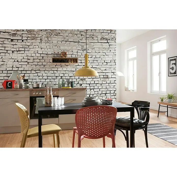 Komar Imagine Edition 3 - Stories Fototapete White Brick - 8 -tlg., B x H: 368 x 254 cm, Papier - Stimmungsaufnahme
