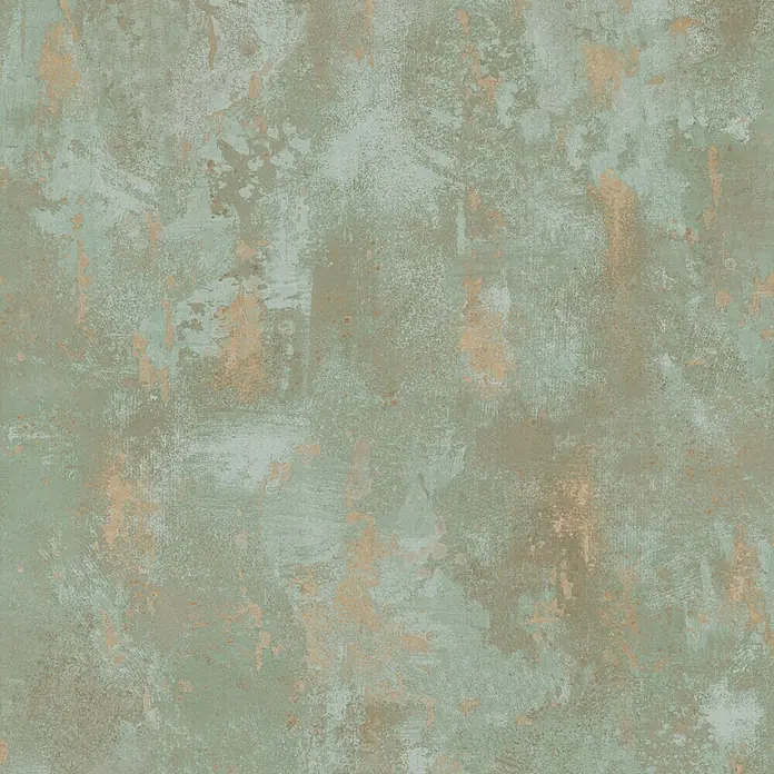 Dutch Wallcoverings Vliesbehang Beton Grijs/Beige - Groen, Steenlook, 10 x 0,53 m