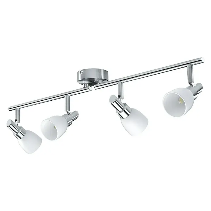 Ledvance LED-Deckenstrahler 827 - 8 W, L x B x H: 67,5 x 8 x 17 cm, Weiß/Silber, Warmweiß - Linke Seitenansicht