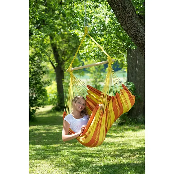 Amazonas Viseća stolica Relax orange - 130 x 100 cm, Žuto-narančasto - Pogled sprijeda