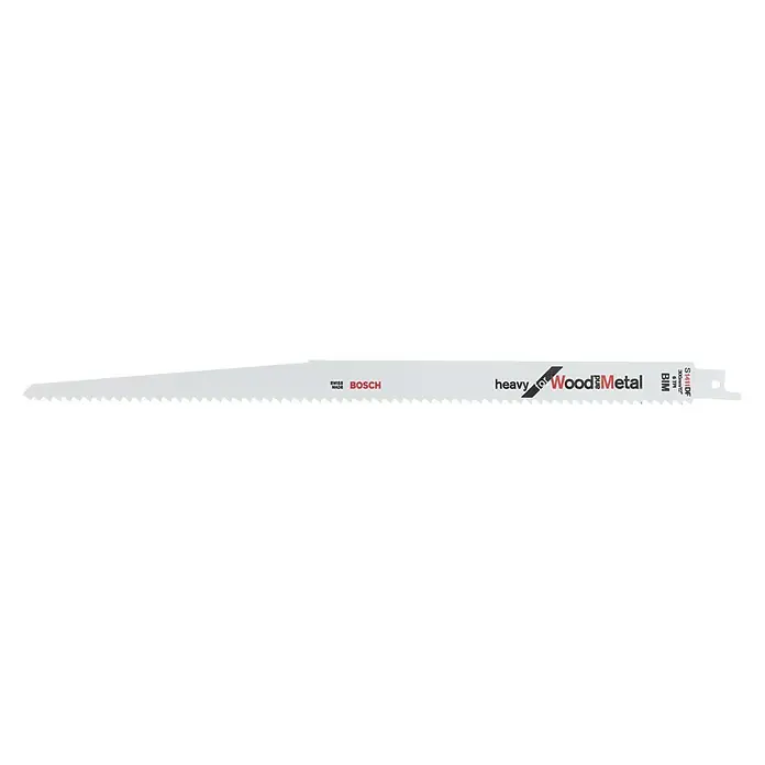 Bosch Professional Hoja de sierra de sable S 1411 DF Heavy for Wood and Metal - Metales no ferrosos, 2 ud., Largo: 300 mm