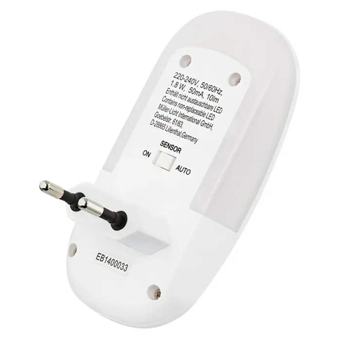 Müller-Licht LED-Nachtlicht Agena Sensor - 1,8 W, Weiß, 11,4 x 5,7 x 6,3 cm, Bewegungsmelder