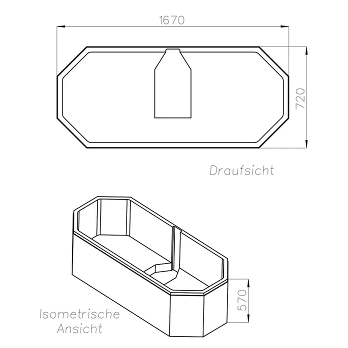 Ottofond Badewannenträger Dakar - Passend für: Badewanne Dakar 170 x 75 cm