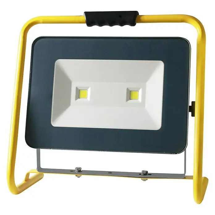 Profi Depot Mobiler LED-Strahler - 100 W, Gelb/Schwarz, L x B x H: 40,5 x 44,4 x 22,3 cm, IP65