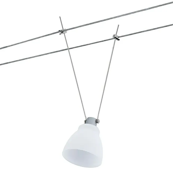 Paulmann DecoSystems Pantalla de lámpara Wolbi - Diámetro: 9 cm, Blanco, Vidrio, Redonda - Foto ambiente