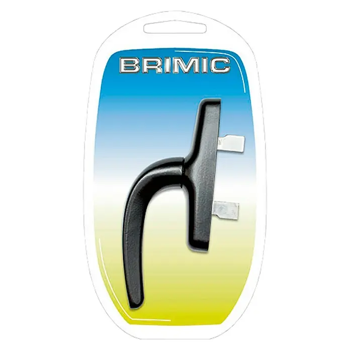 Micel Brimic Manilla para ventana 6815 - Largo: 17,3 cm, Negro, Aluminio