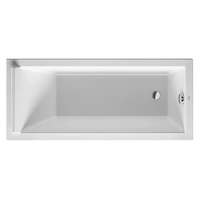 Duravit Starck 1 Badewanne - 160 x 70 cm, Sanitäracryl, Weiß - Vorderansicht