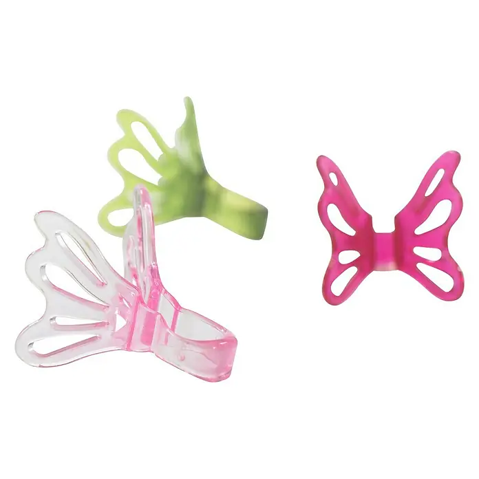 SK Orchideenclips Fleury - 2 Stk., Rosa - Vorderansicht