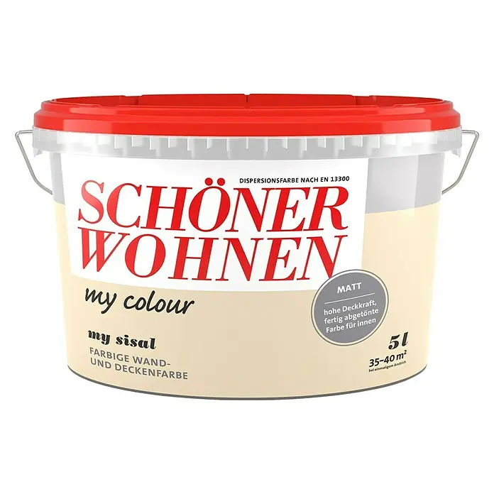 SCHÖNER WOHNEN-Farbe my colour Wandfarbe my colour - Sisal, Matt, 5 l - Vorderansicht