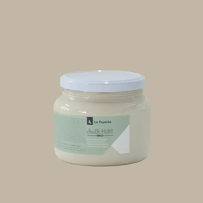 La Pajarita Pintura de tiza Chalk Paint - Beige antiguo, 500 ml, Mate