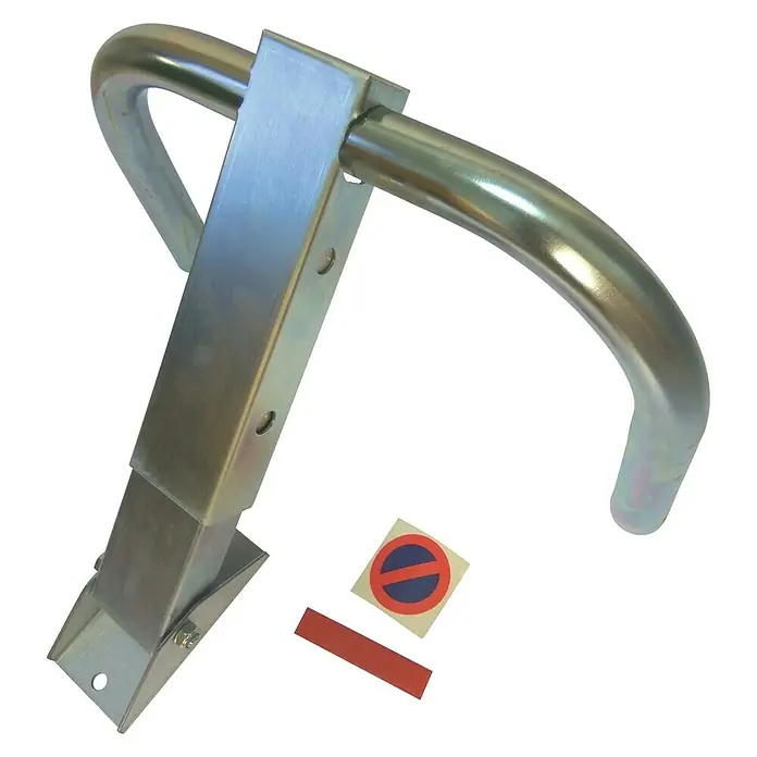 Barrera de seguridad para el parking 5108 - An x Al: 50 x 33 cm, Acero, Zincado