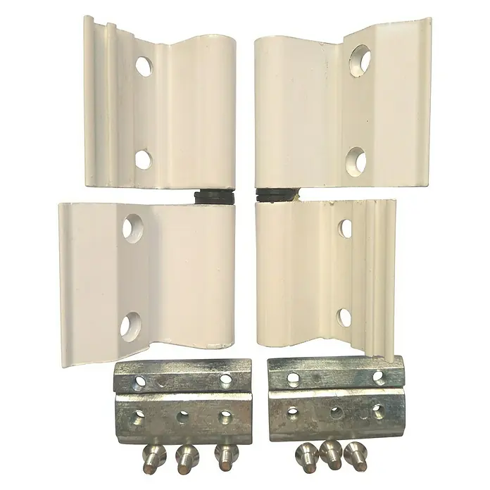 Bisagra 40-20 - 10 x 5,5 x 2,5 cm, Blanco, 2 uds.