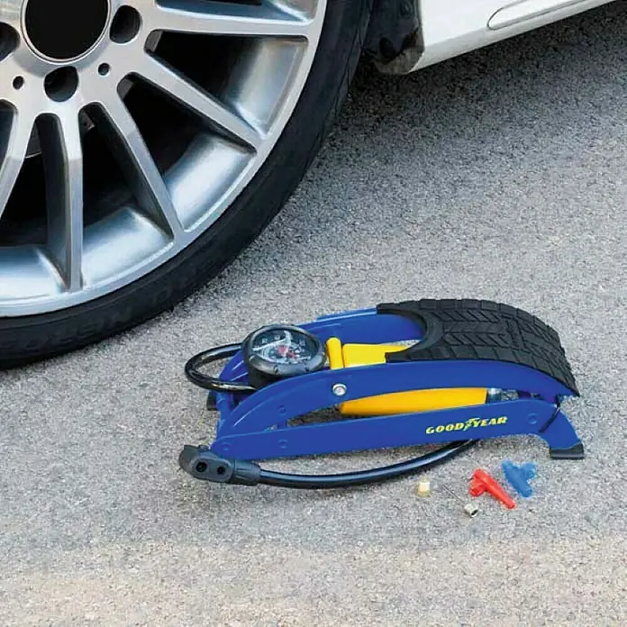 Goodyear Pedal de bomba GOD4010 - Manómetro, Apto para: Válvulas