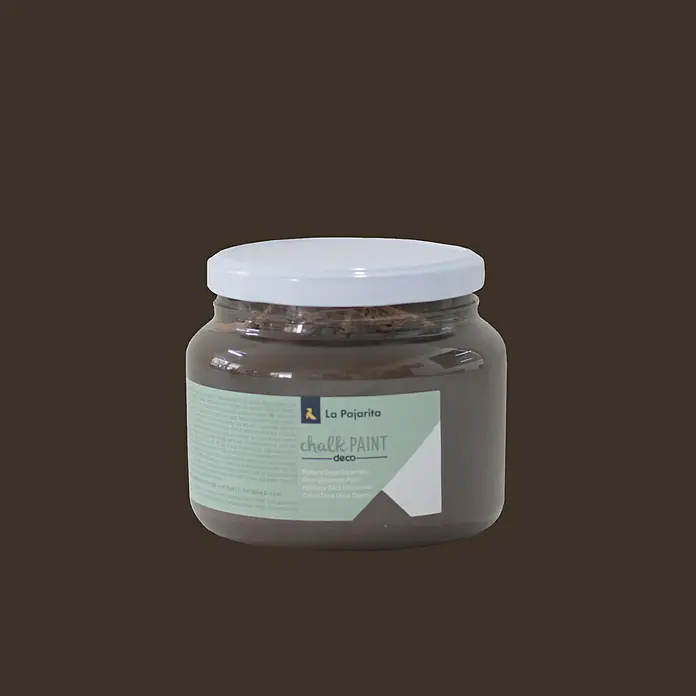 La Pajarita Pintura de tiza Chalk Paint - Marrón glacé, 500 ml, Mate