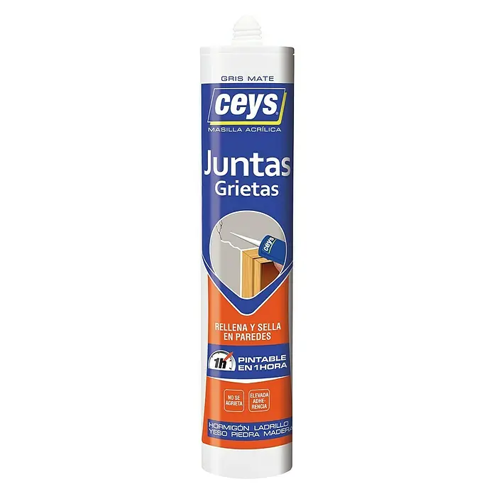 Ceys Masilla acrílica fina Juntas grietas - Gris