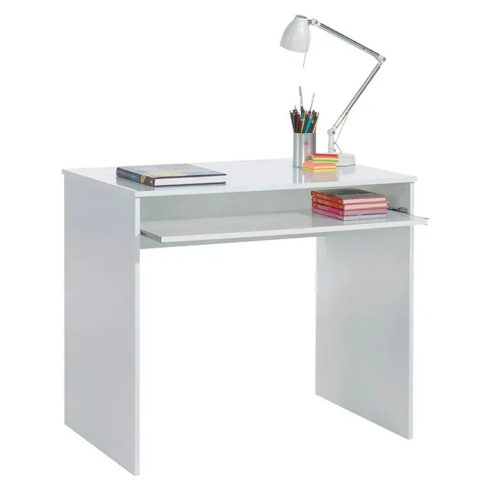 Mesa de escritorio iJoy - L x An x Al: 54 x 90 x 79 cm, Blanco ártico