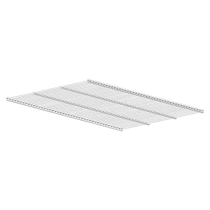 Lundbergs Gitterfachboden - L x B x H: 621 x 405 x 14 mm, Weiß, Geeignet für: Regale - Vorderansicht