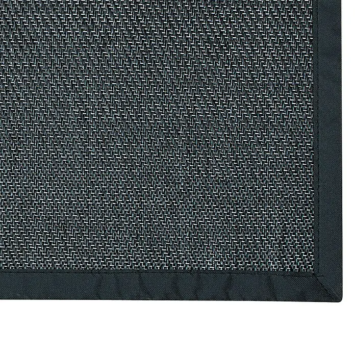 Alfombra Living - Negro, 90 x 60 cm, 70% PVC y 30% PES