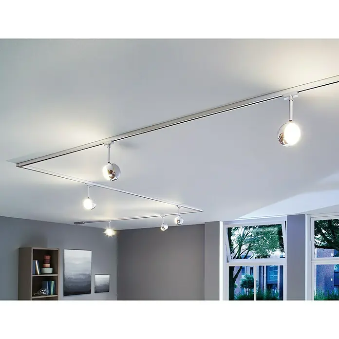 Paulmann URail LED-Spot Capsule II - 6 W, Chrom, Chrom matt - Stimmungsaufnahme