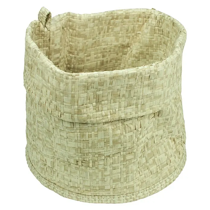 Deblanch Cesta para el baño - L x An x Al: 15 x 15 x 19 cm, Beige