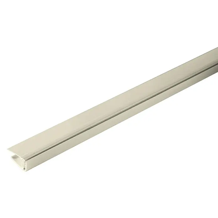 Grosfillex Perfil de acabado para extremos cotton - Crema, 2,6 m x 11 mm x 20 mm