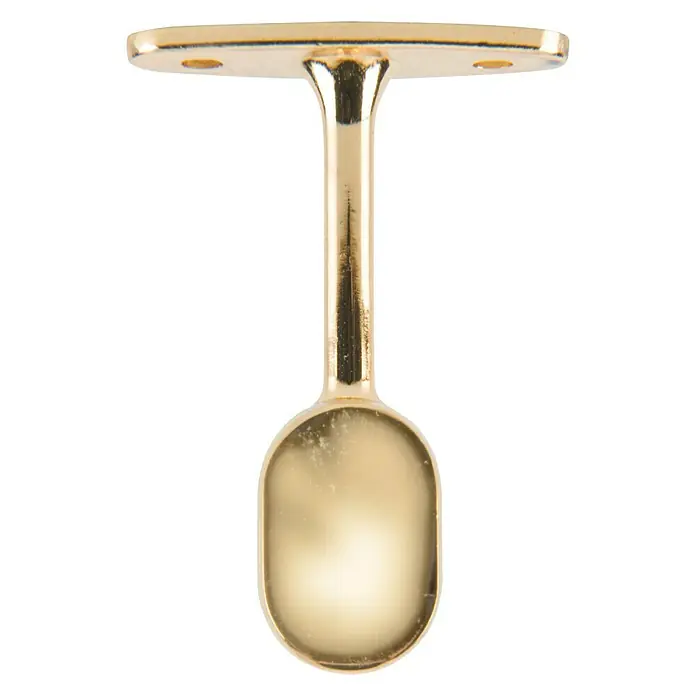 Soporte de techo Terminal Ovalado - Oro, L x An x Al: 7,1 x 1,8 x 4,9 cm, Atornillado