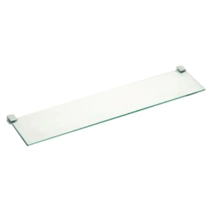 Tatay Spa Estante para baño - Ancho: 50 cm, Vidrio, Transparente, Cromo