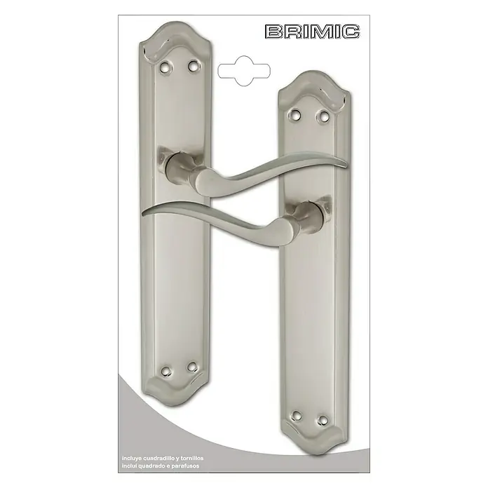 Micel Brimic Juego de manillas niquelada 202 - Largo: 25,6 cm, Plateado