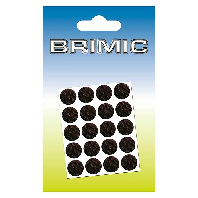 Micel Brimic Tapón embellecedor Wengué - Diámetro: 13 mm, Pegado, 20 uds.