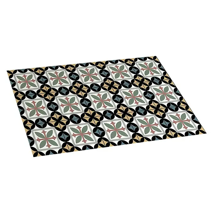 Alfombra de vinilo Croma hidraúlico - Multicolor, 75 x 45 cm