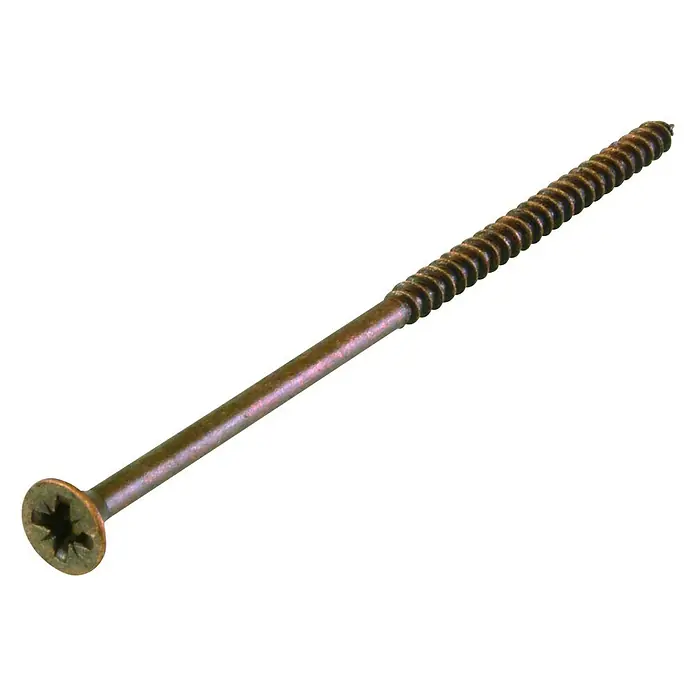 Stabilit Spanplattenschraube - Ø x L: 4 x 30 mm, Brüniert, 15 Stk., Senkkopf, Kopf-Kreuzschlitz (Pozidriv) - Ansicht von oben