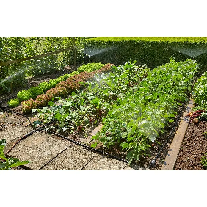 Gardena Micro-Drip Početni komplet za zalijevanje - Prikladno za: Površine za sadnju biljaka do 40 m² - Živopisni prikaz