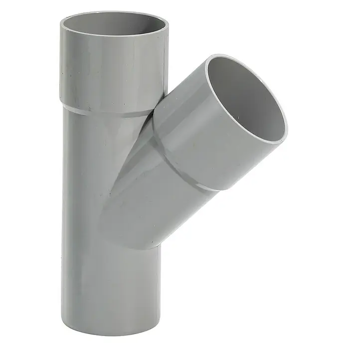 FunkeGruppe Fallrohrabzweig Vario - Nennweite: 50/50 mm, 87 °, Kunststoff, Grau