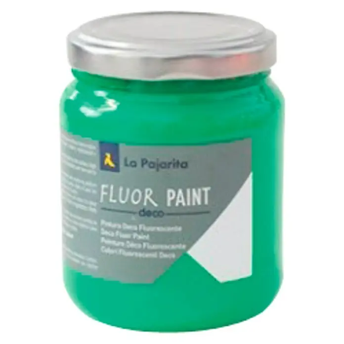 La Pajarita Pintura Fluor Paint - Green, 175 ml - Vista frontal