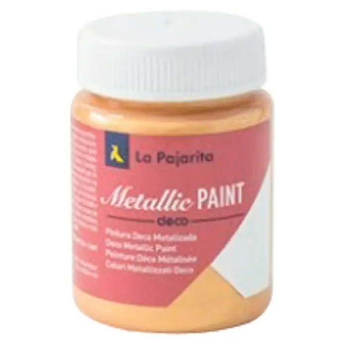La Pajarita Pintura Metallic Paint - Real gold, 75 ml, Brillante - Vista frontal