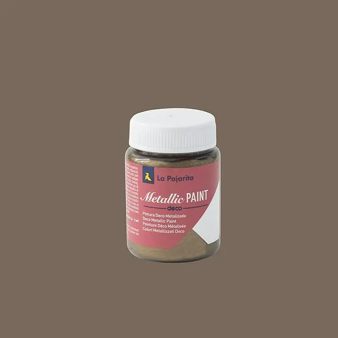 La Pajarita Pintura Metallic Paint - Bronze, 75 ml, Brillante - Vista frontal