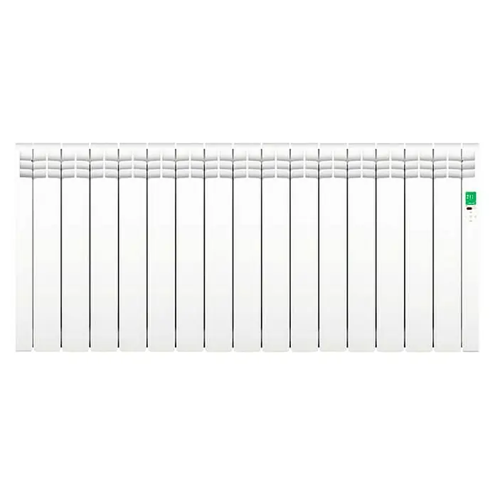 Rointe Emisor térmico de fluido Serie D - 1.600 W, Blanco, L x An x Al: 9,7 x 132 x 58,5 cm - Vista superior