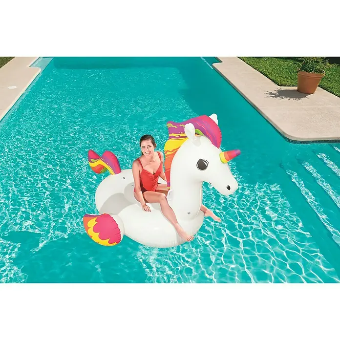 Bestway Badetier Einhorn Rider - L x B x H: 233 x 156 x 136,5 cm - Stimmungsaufnahme