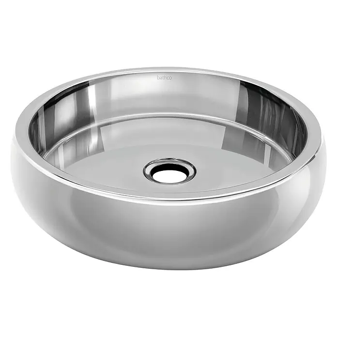 Lavabo pequeño Ason - An x L: 40 x 40 cm, Plateado