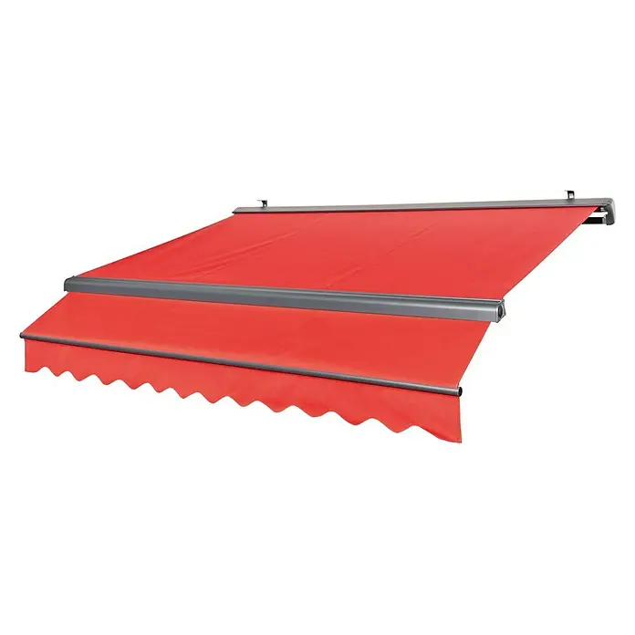 Sunfun Gelenkarmmarkise - Rot, Breite: 3,95 m, Ausfall: 3 m