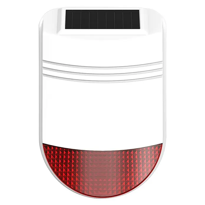 Safe2Home Funk-Solaraußensirene SP110 - B x H: 150 x 320 mm, Passend für: Safe2Home Alarmanlage SP110/210, Alarmsignal: 105 dB - Vorderansicht