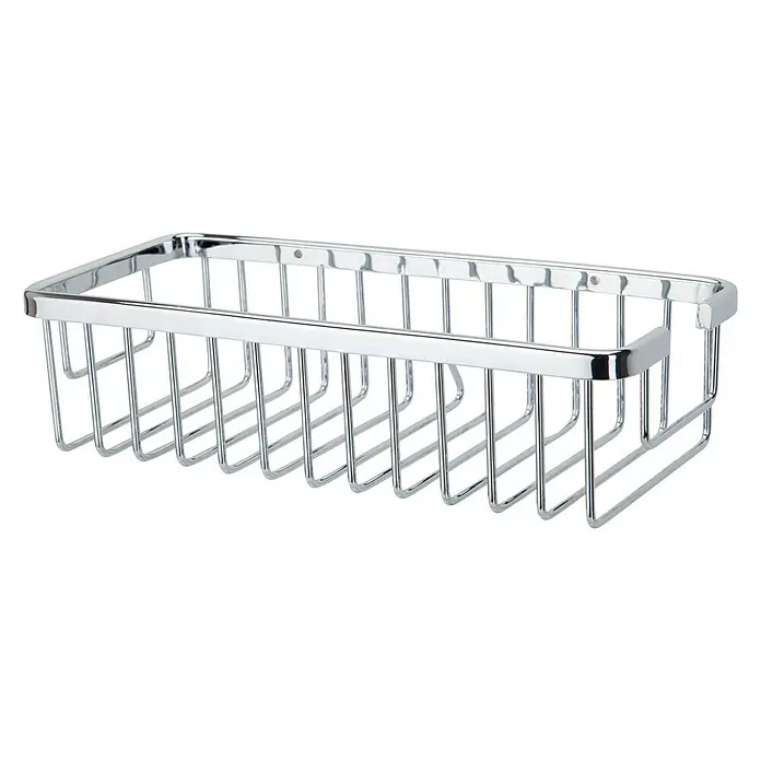 Camargue Cesta de baño Lale - 13,2 x 30 x 7,7 cm, Cromo, Brillante - Vista frontal
