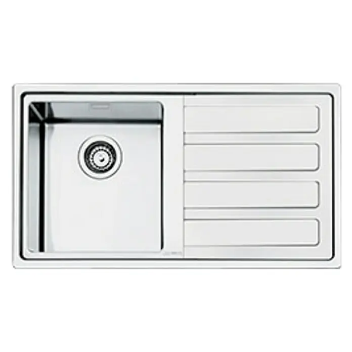 Smeg Fregadero encastrable LD861D - 50,8 x 86,8 cm, Acero inoxidable, Cromo
