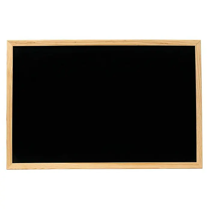 Pizarra de pared - Marrón, aspecto de madera, 60 x 40 cm